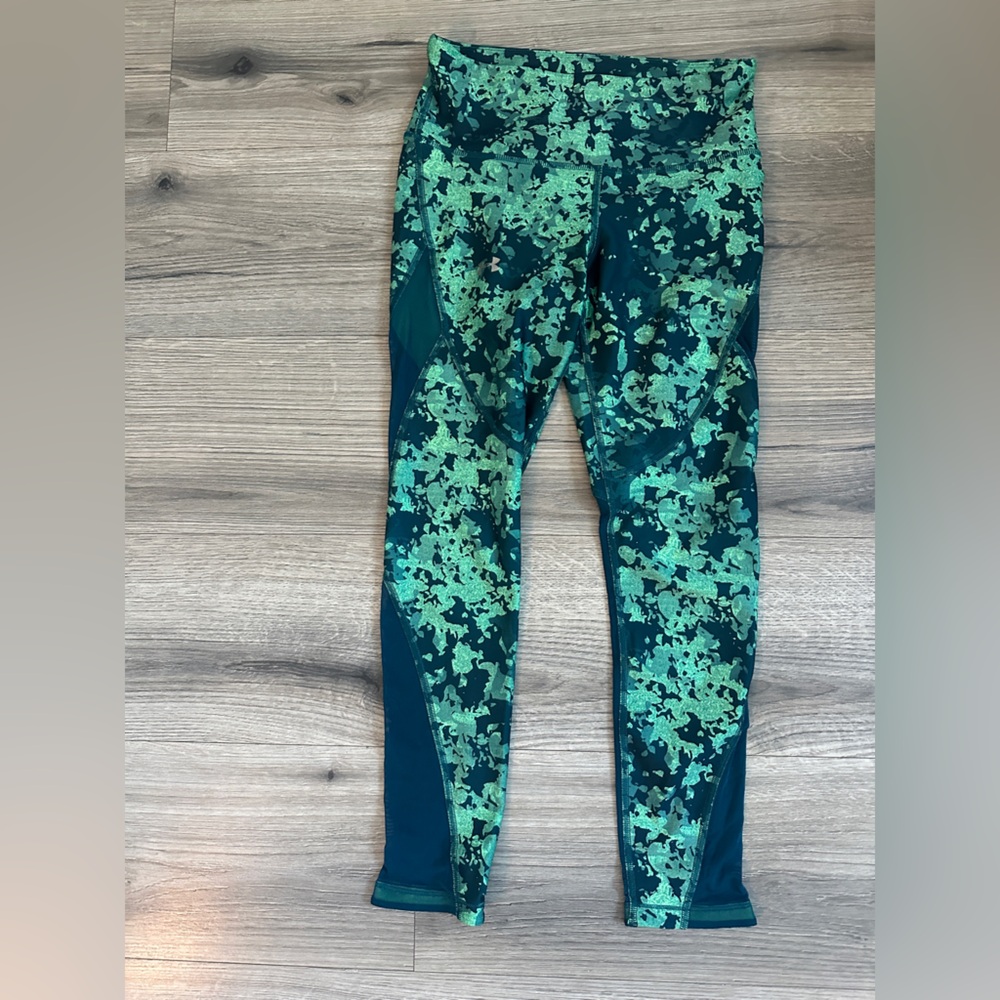 Under Armour HEATGEAR Teal and Green Compression Tight | SM